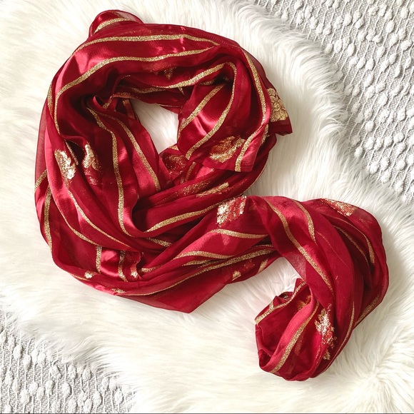 Beautiful vintage Indian scarf - Picture 1 of 5